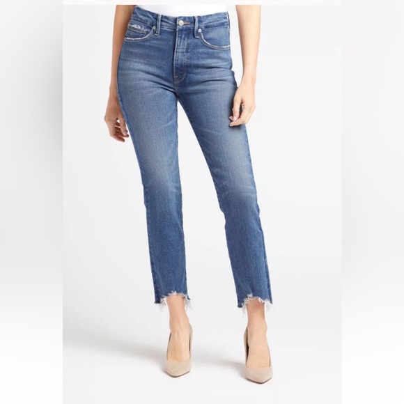 Good American Denim - GOOD AMERICAN Good Leg Jeans Raw Hem
